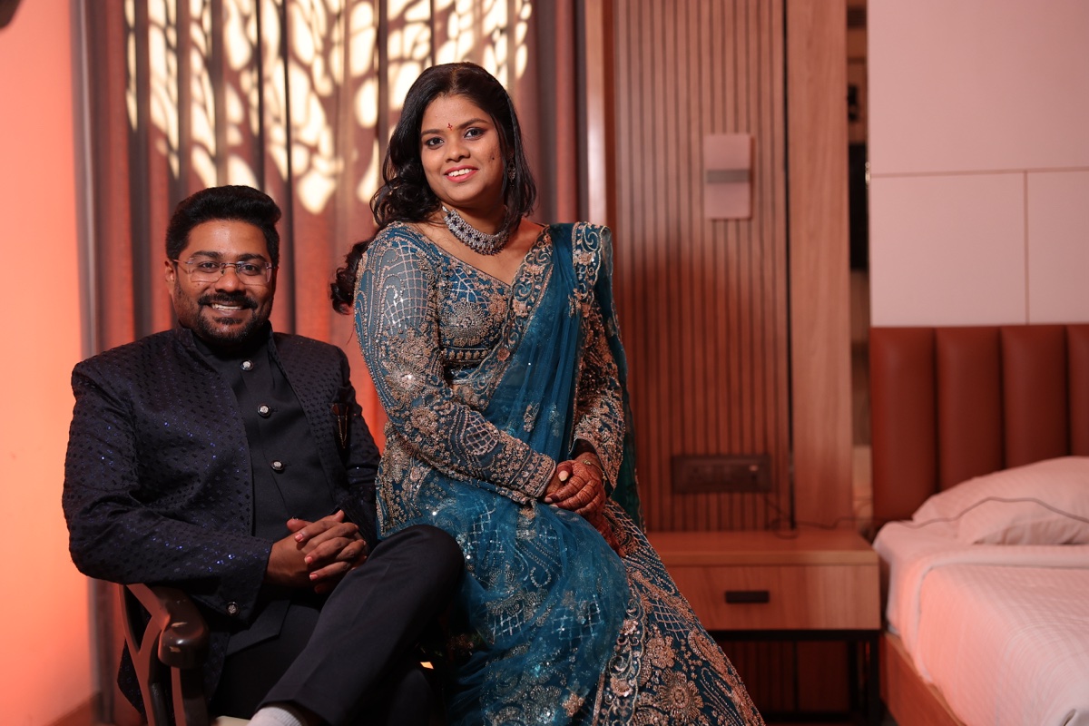 Krishna Deepak & Sindhu Sri Wedding Portrait 1